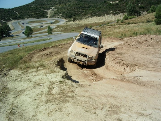  Driving an off-road vehicle 